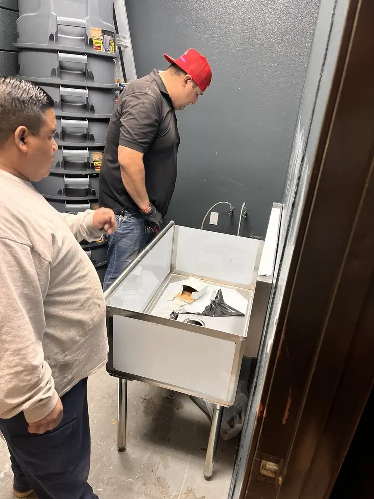 Commercial plumbing and sink installation in Lufkin